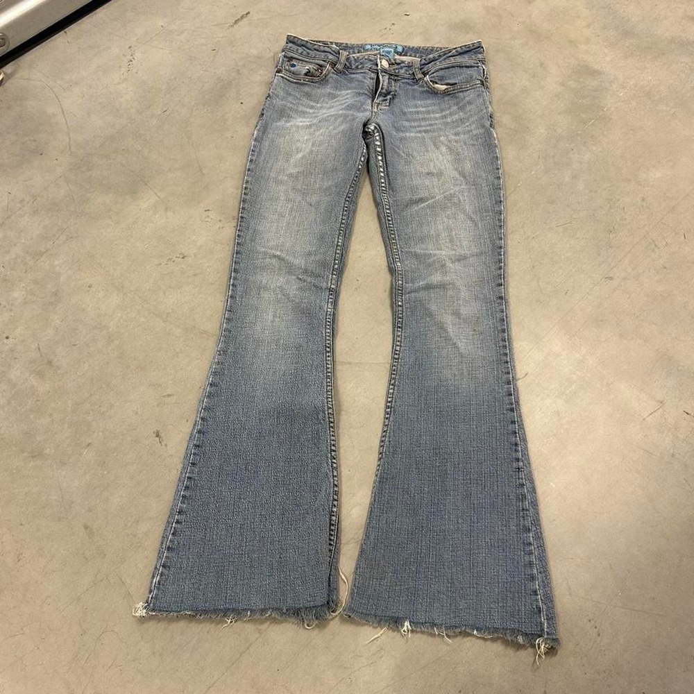 Y2K Light Wash Grunge Style Flared Bootcut‎ Jeans